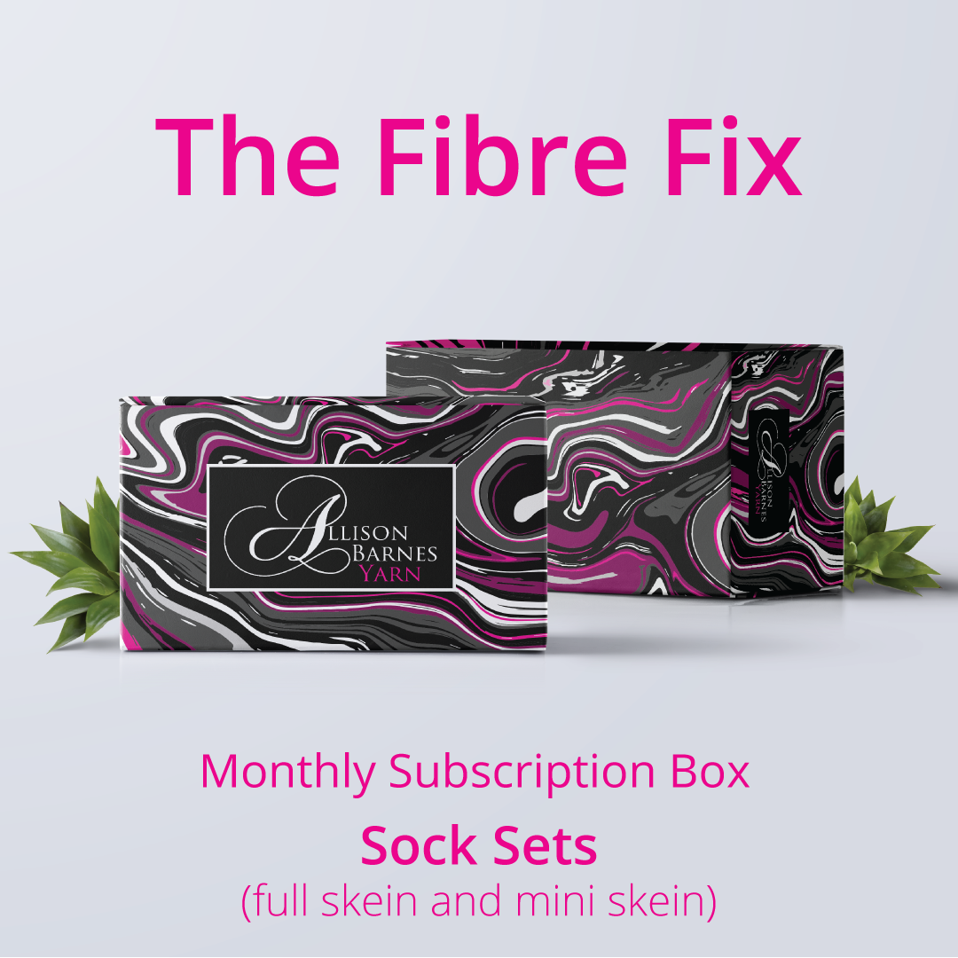 The Fibre Fix! Subscription Box - Yarn of the Month Club Sock Set