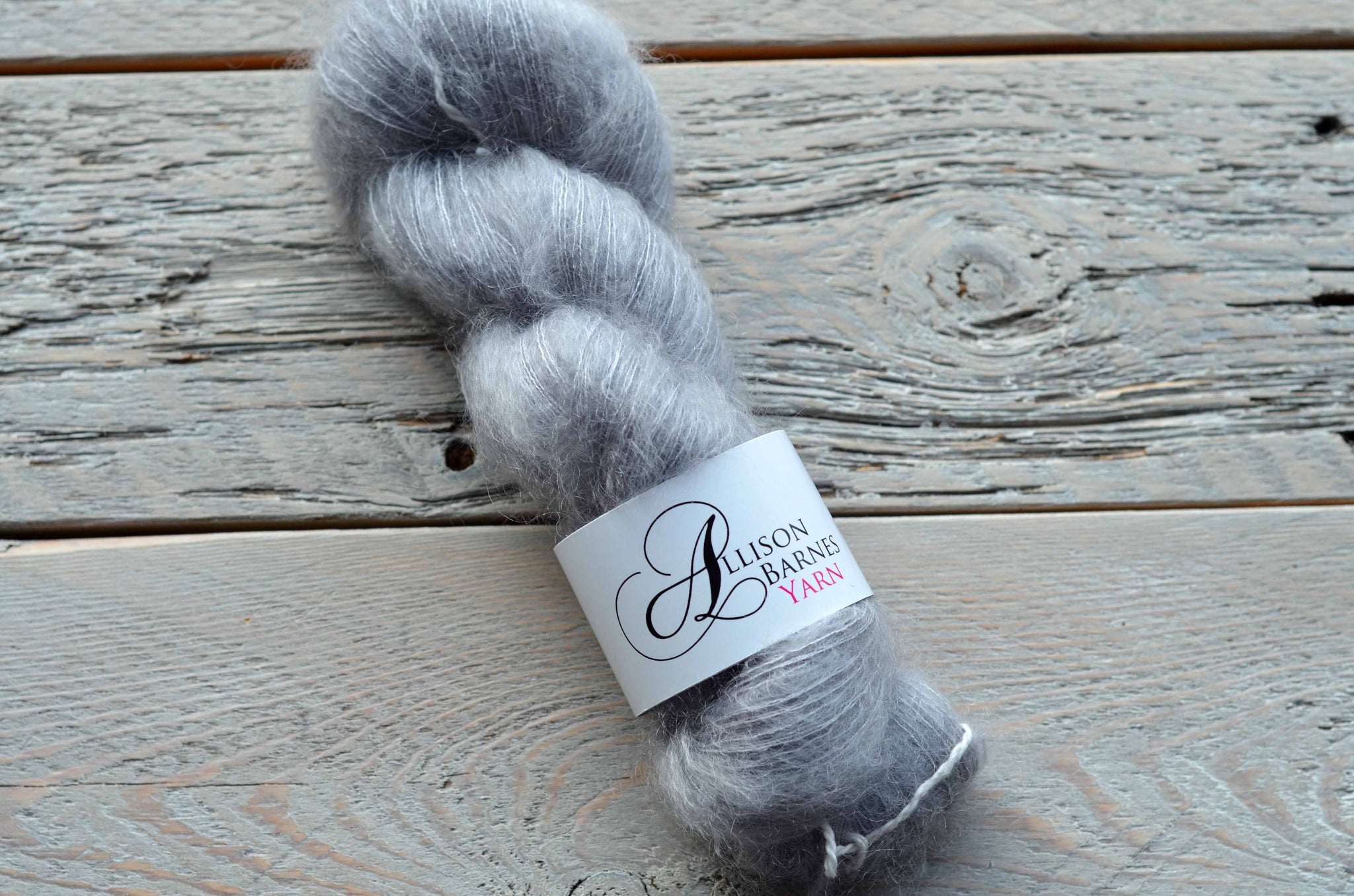 Silver Grey on Mohair-Silk Lace Weight