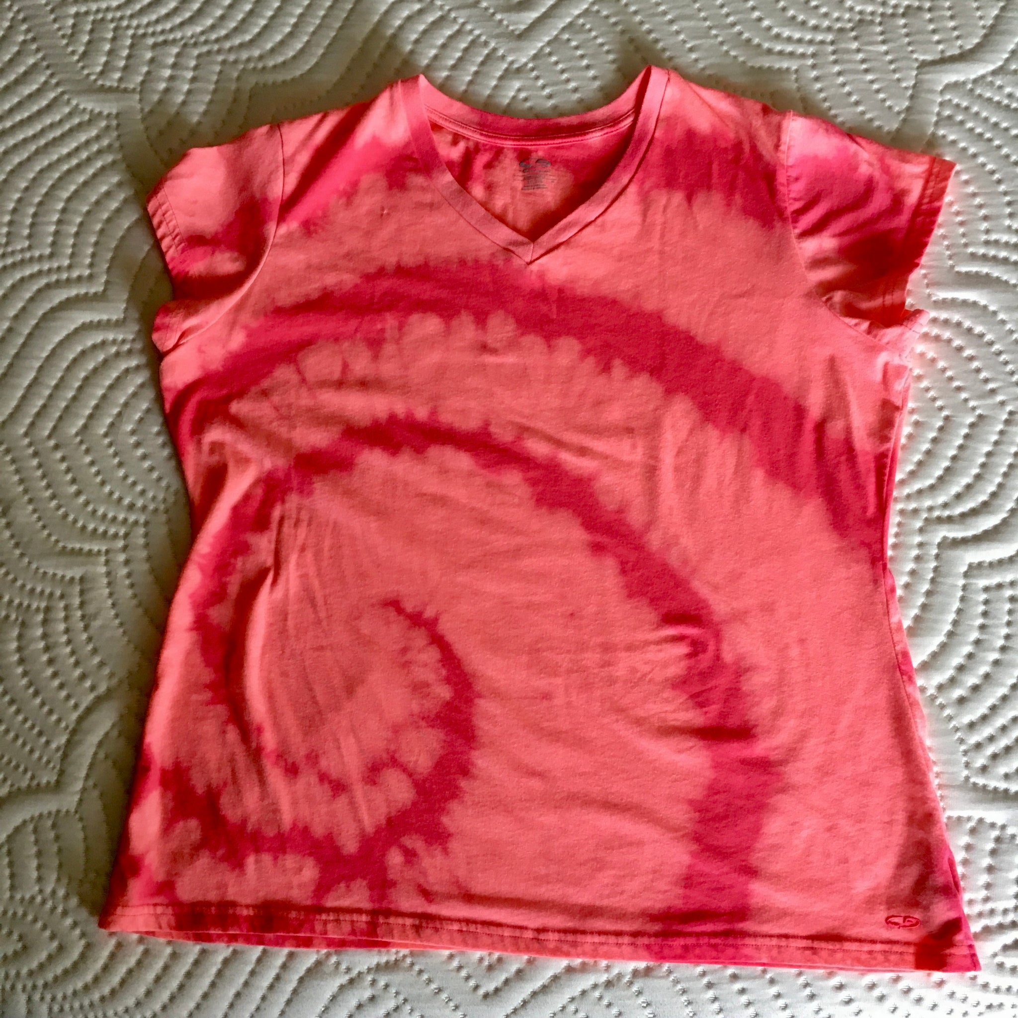 Bleach dyed Shirt Pink XXL