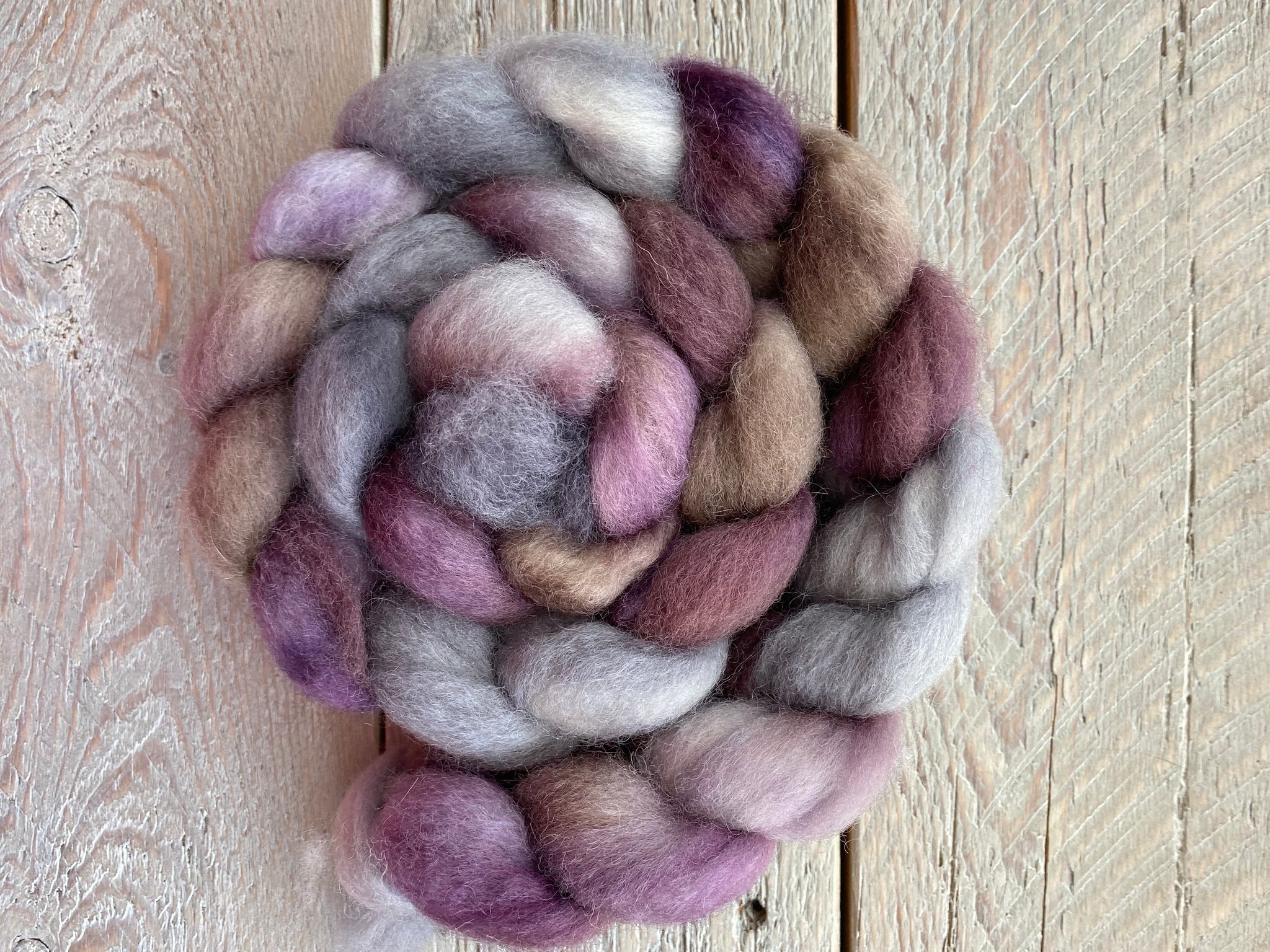 Storm dyed BFL Wool Roving