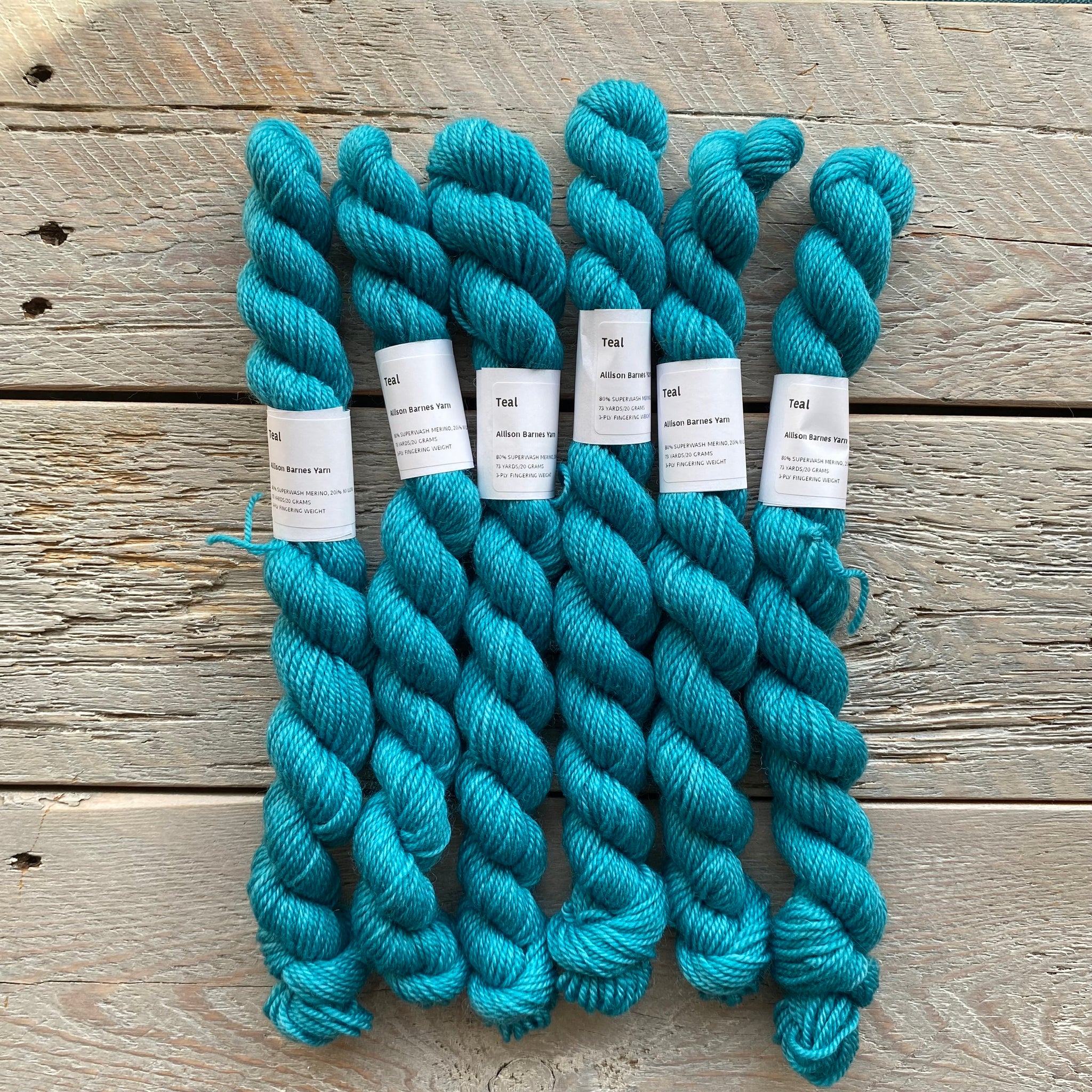 Teal 20 gram mini skein