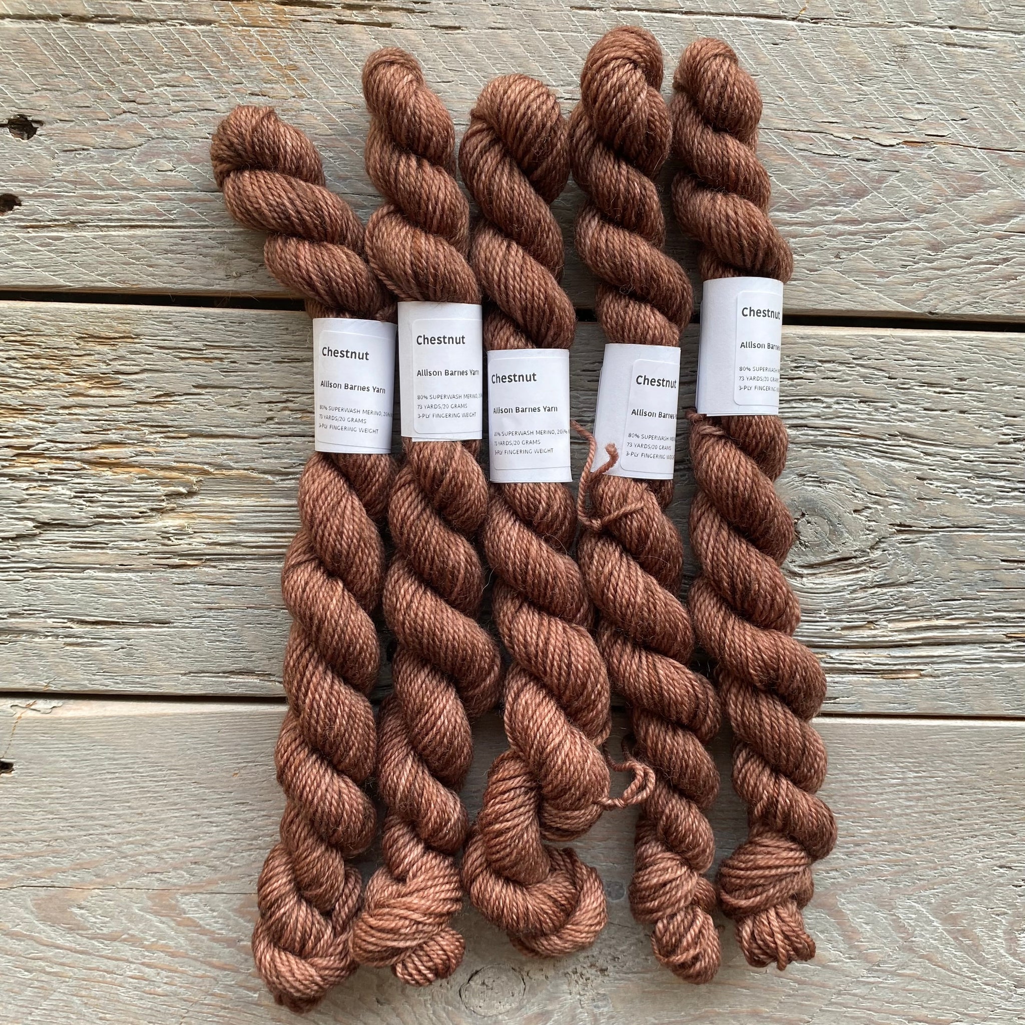 Chestnut Brown 20 gram mini skein