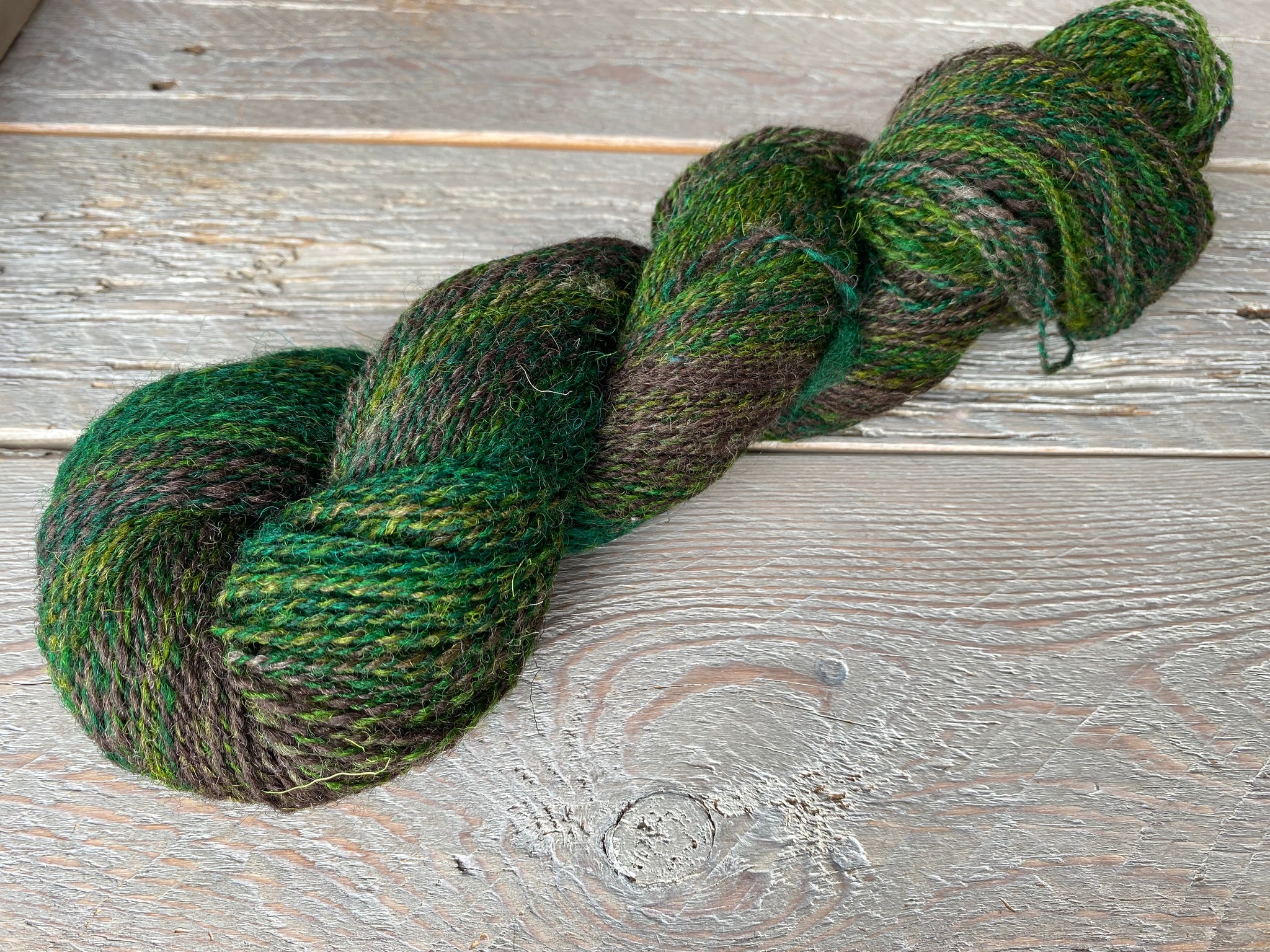 Handspun British Jacob fingering