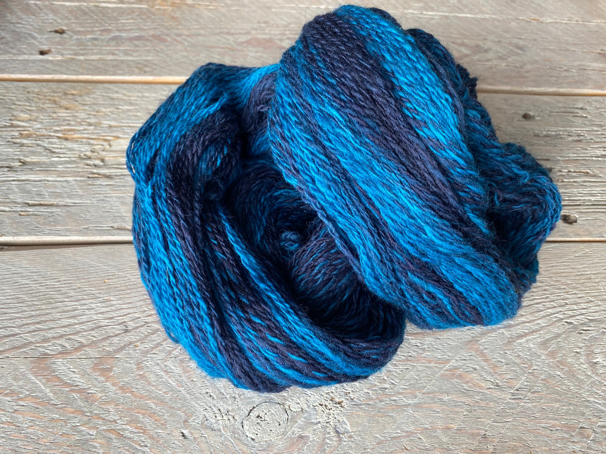 Handspun Teal Polwarth