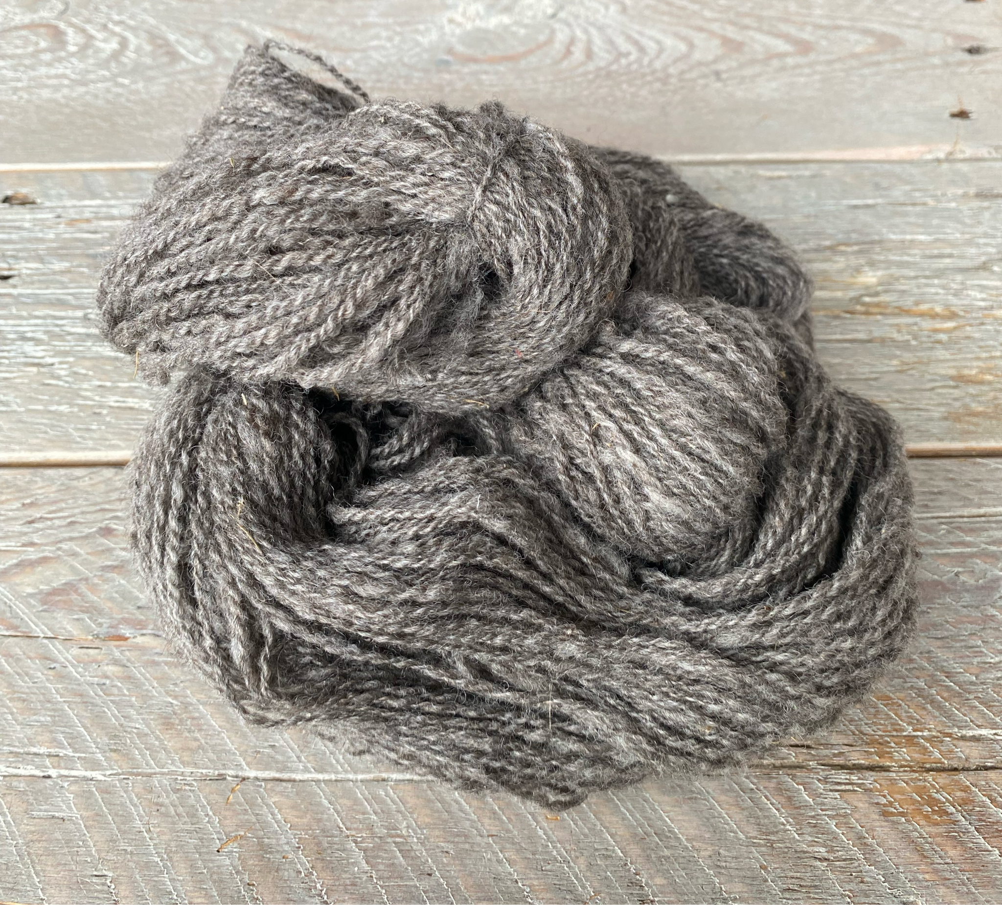 Handspun Finn Natural Grey (undyed)