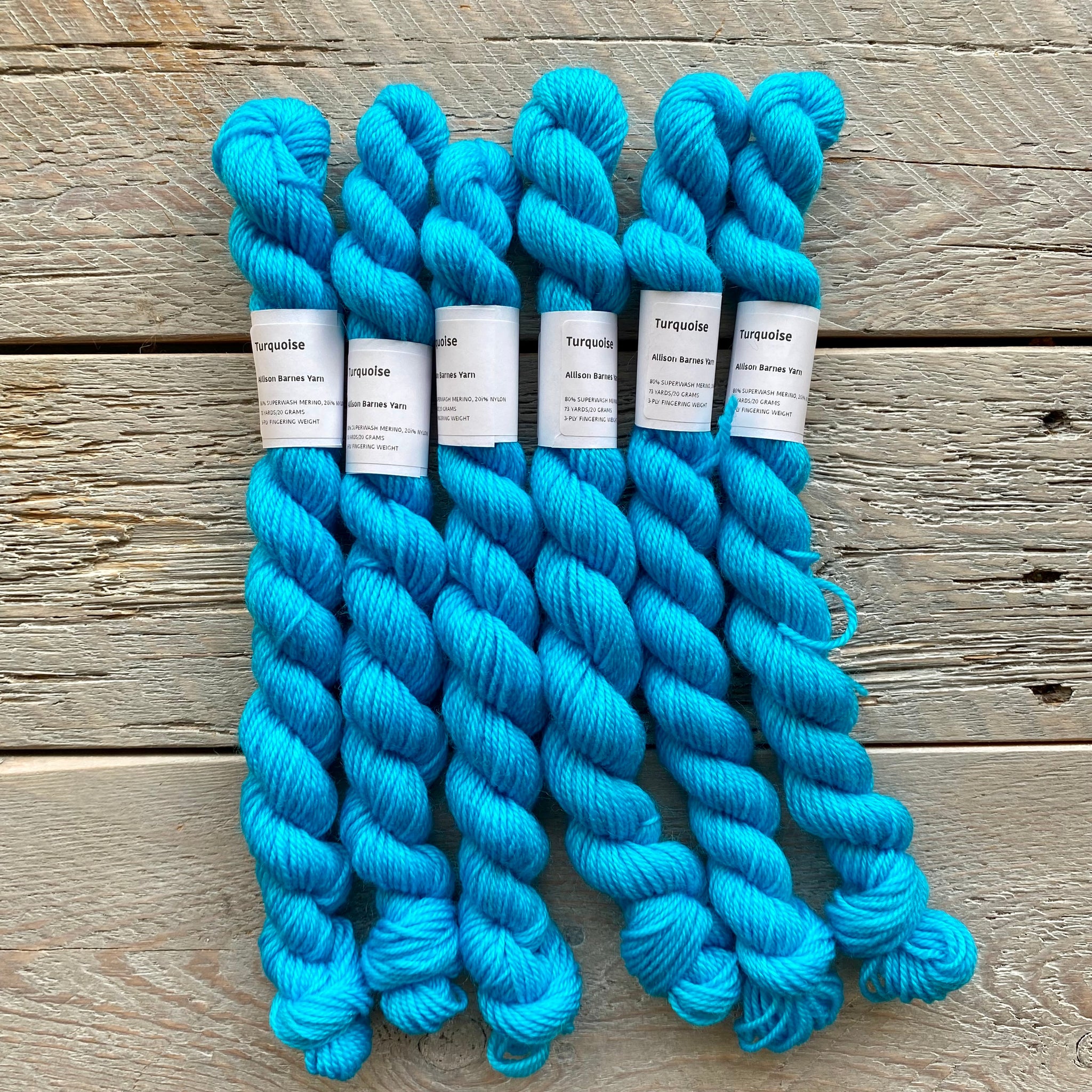 Turquoise 20 gram mini skein