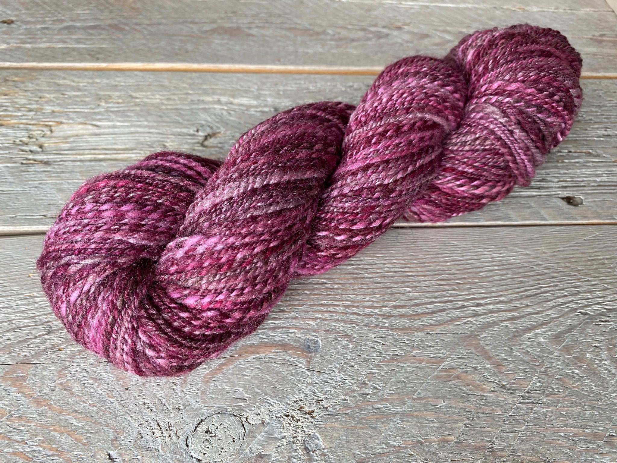 Handspun Targhee Bamboo Silk