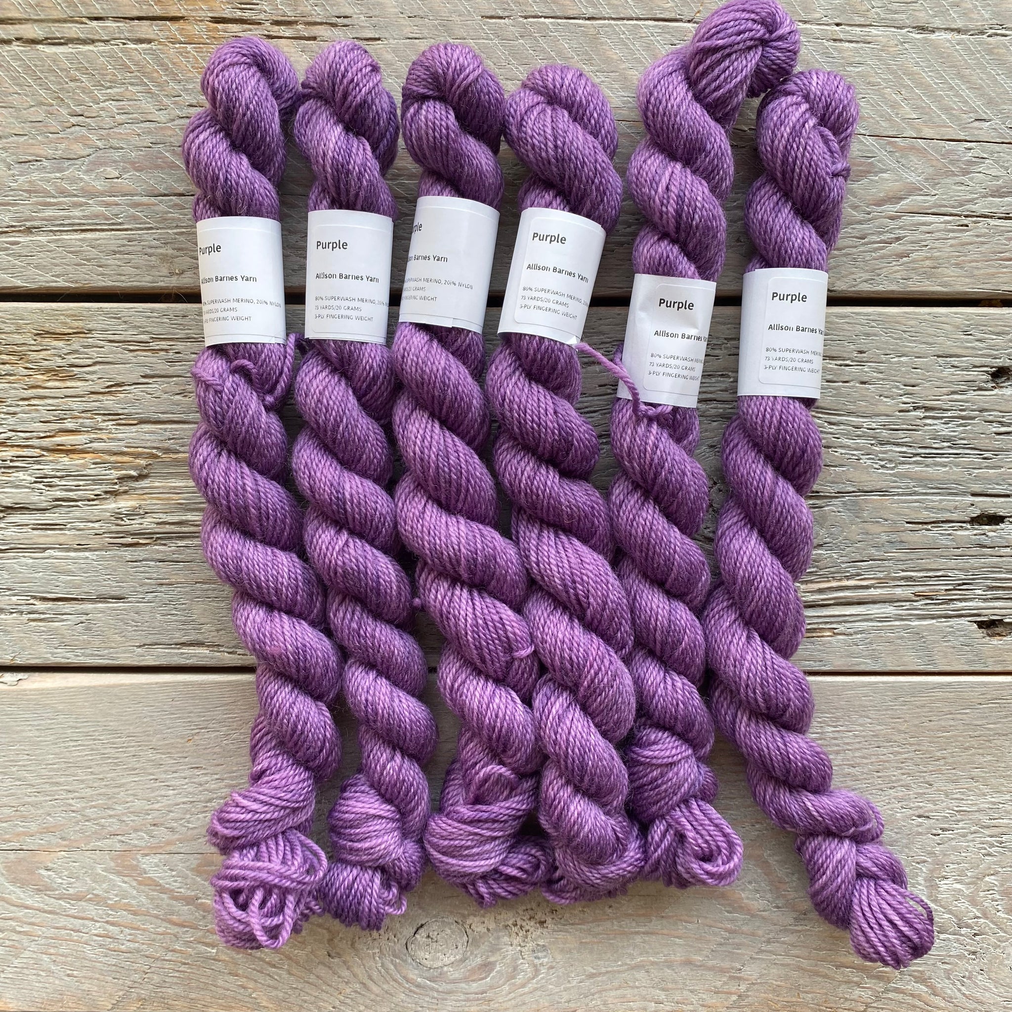 Purple 20 gram mini skein