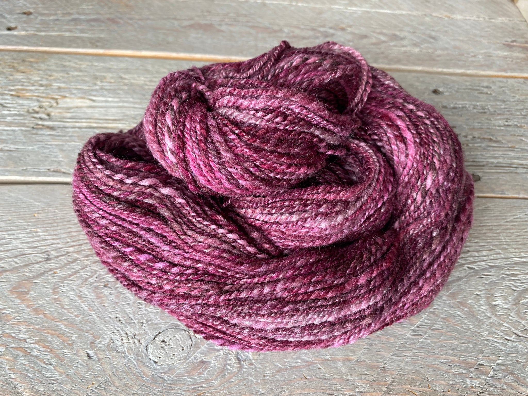 Handspun Targhee Bamboo Silk