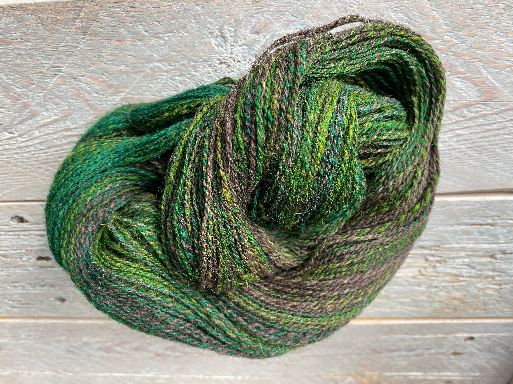 Handspun British Jacob fingering