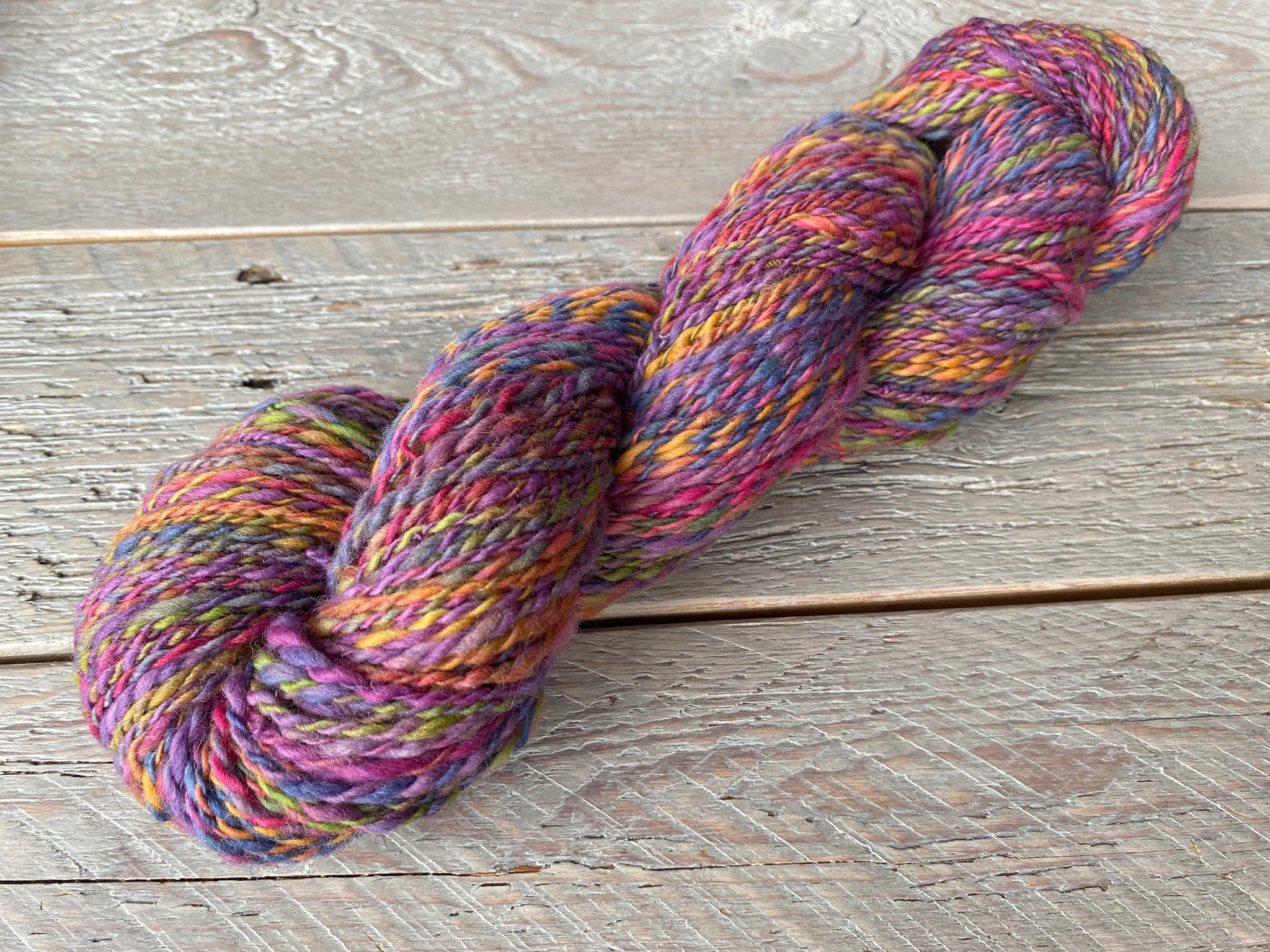 Handspun 100% Merino Jewel Tones