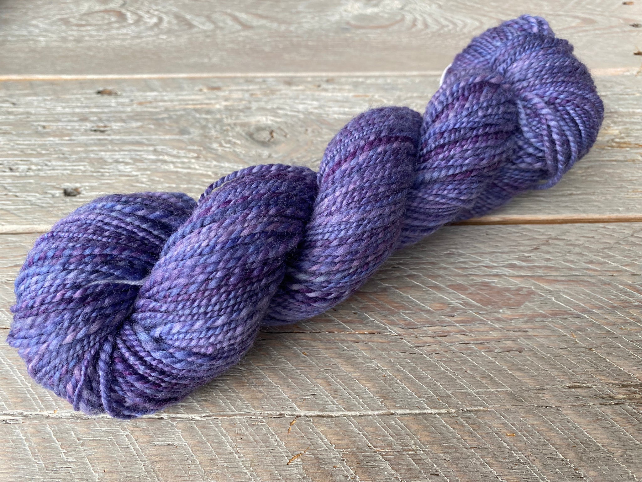 Handspun Merino Purple