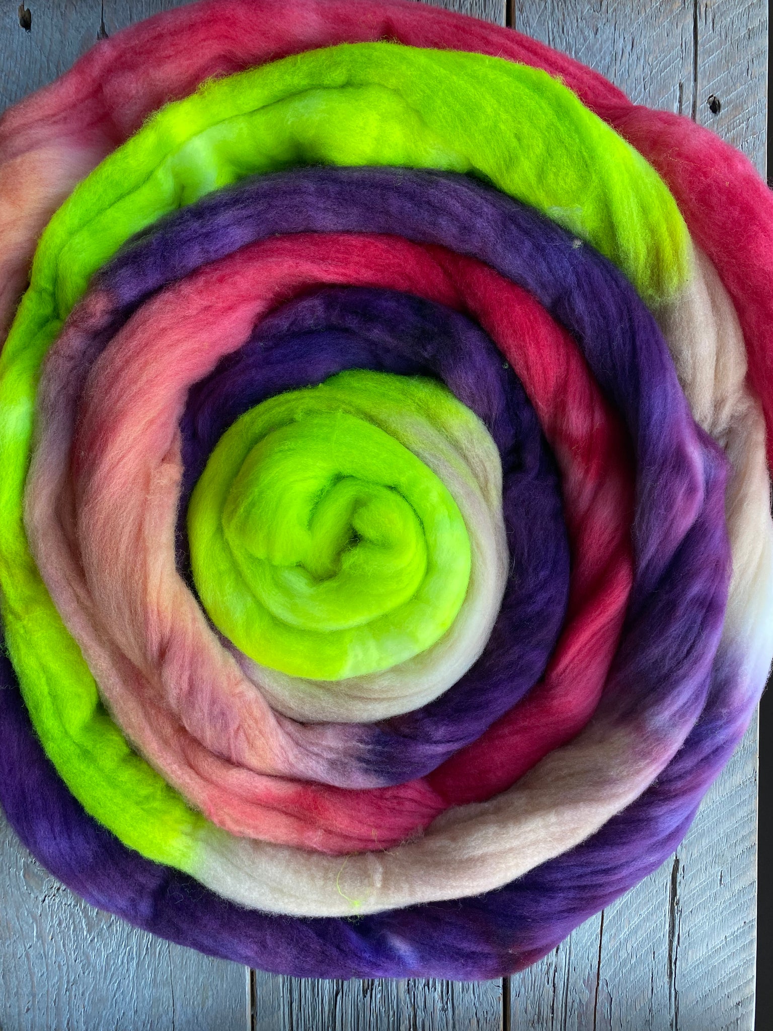 Confelicitous dyed Merino Wool Roving
