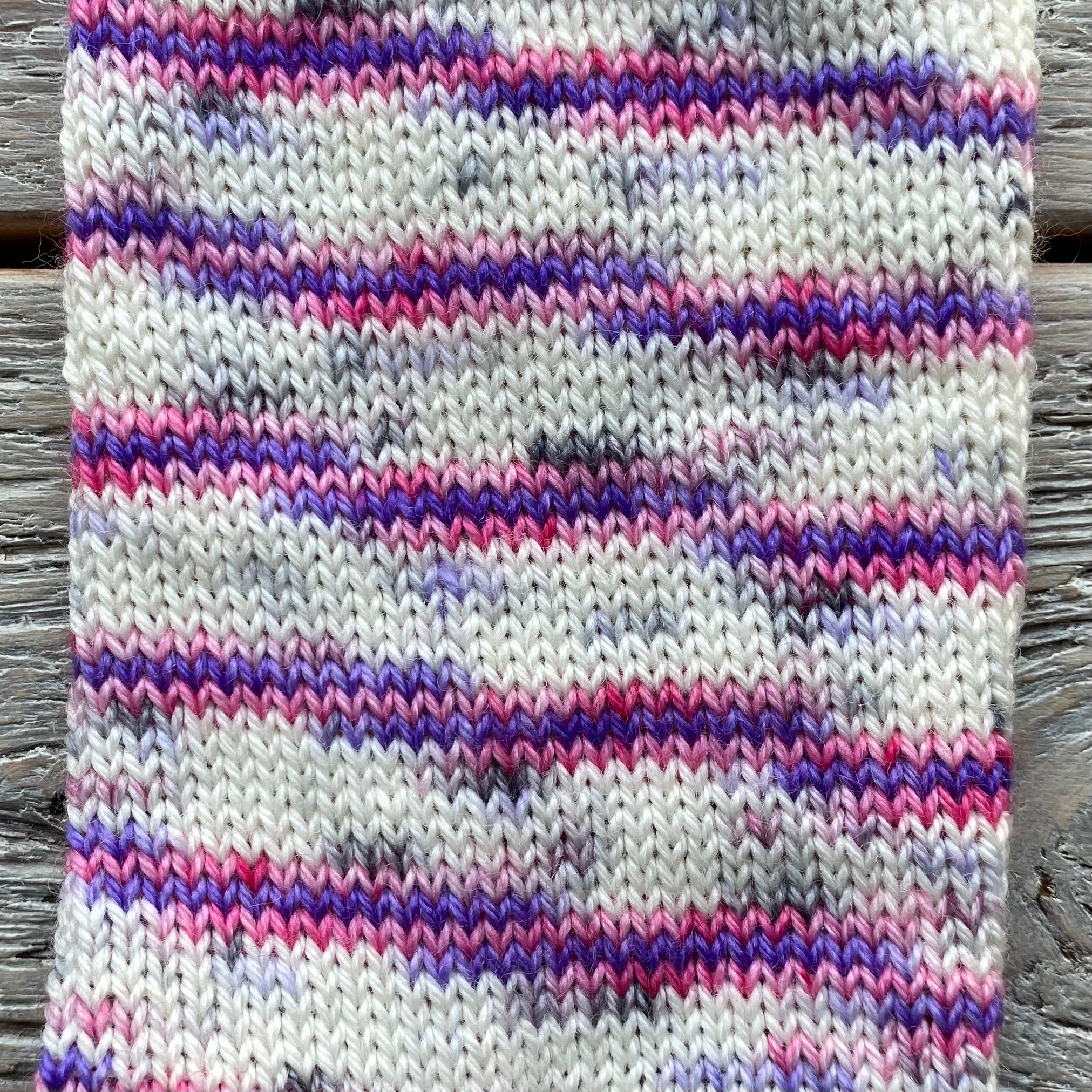 Broken Rainbow On Basic Sock Purple and Pink - Perfect The Way I Am