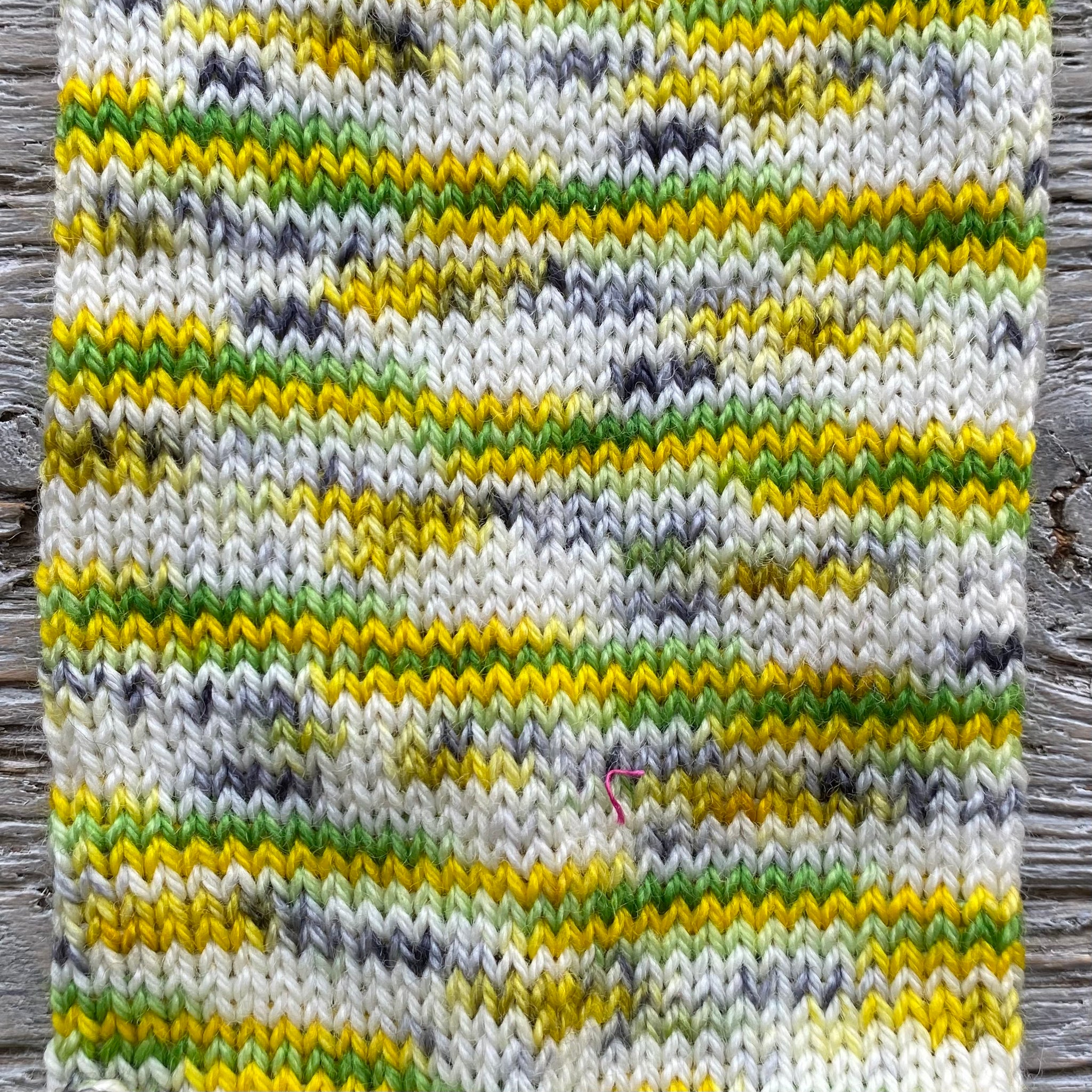 Broken Rainbow Classic DK Green and Yellow - Don’t Forget to Eat